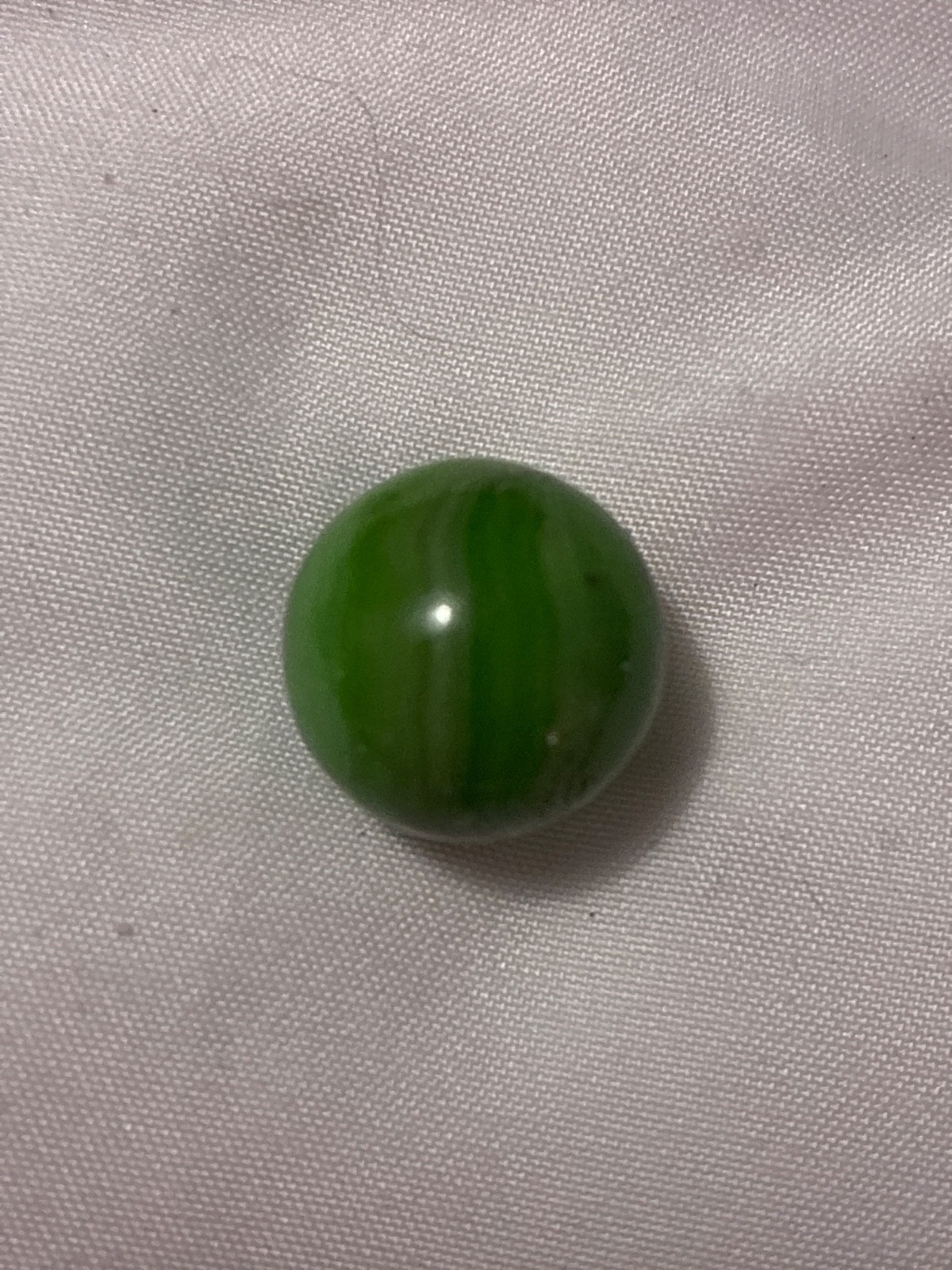 Vintage Christensen Agate Transitional JADITE SWIRL Toy Marble – Rare MINT QLTY