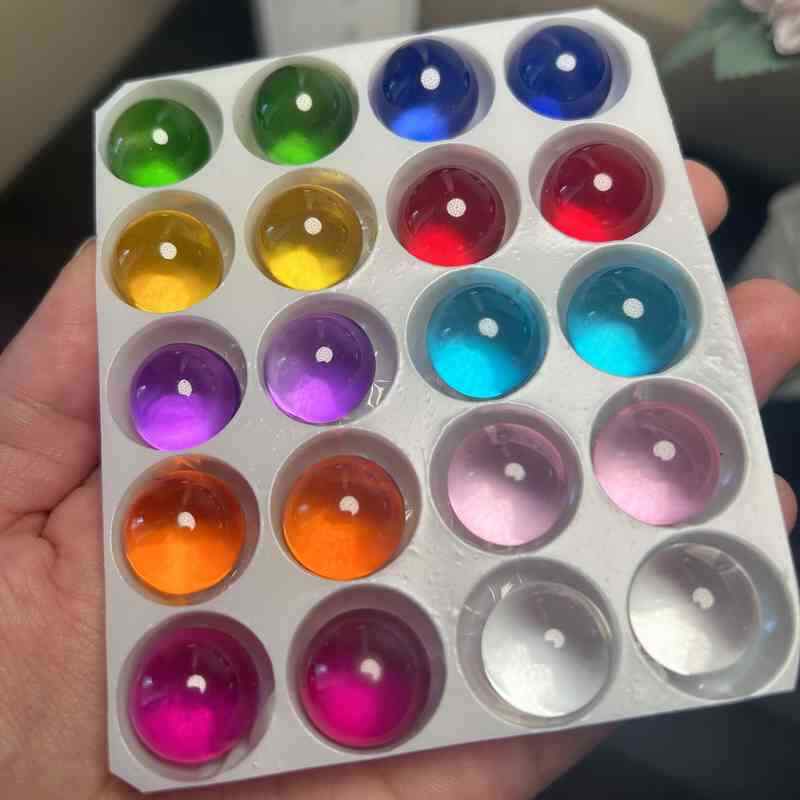 10Pcs 15mm Round Glass Crystal Ball Sphere Buyers Select the Size Clear Ball