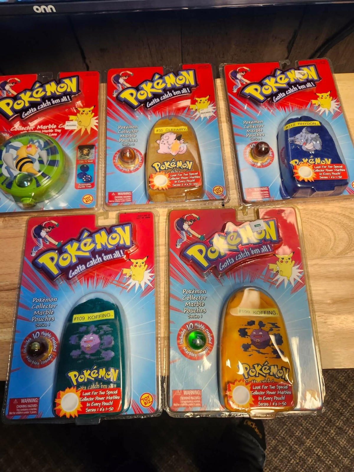 unopened pokemon marbles lot vintage