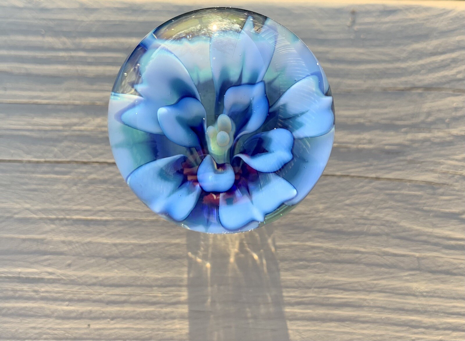 Beautiful blue flower marble large contemporary
