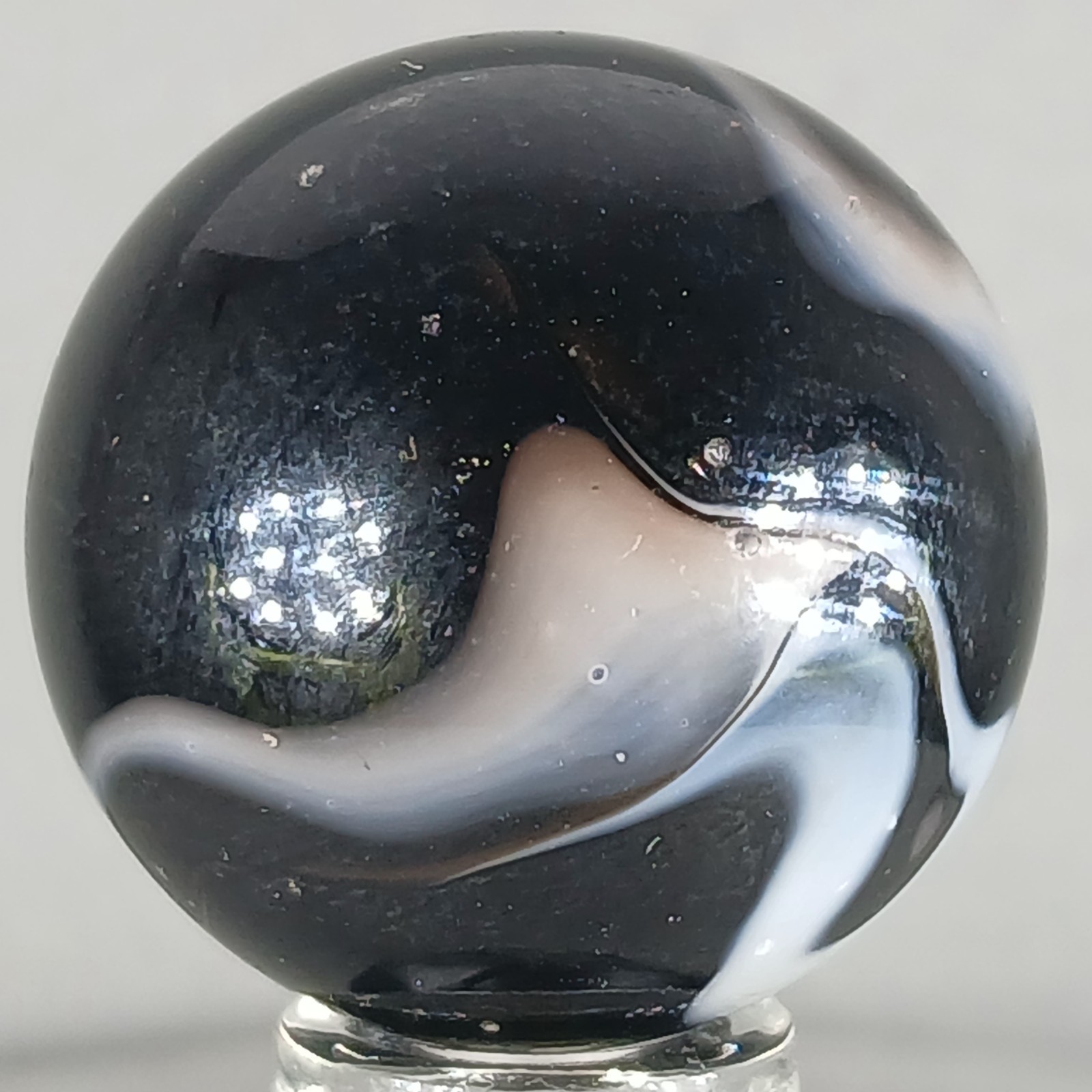 Large Vacor Zebra Marble .97 Inches Near-Mint Condition Condition
