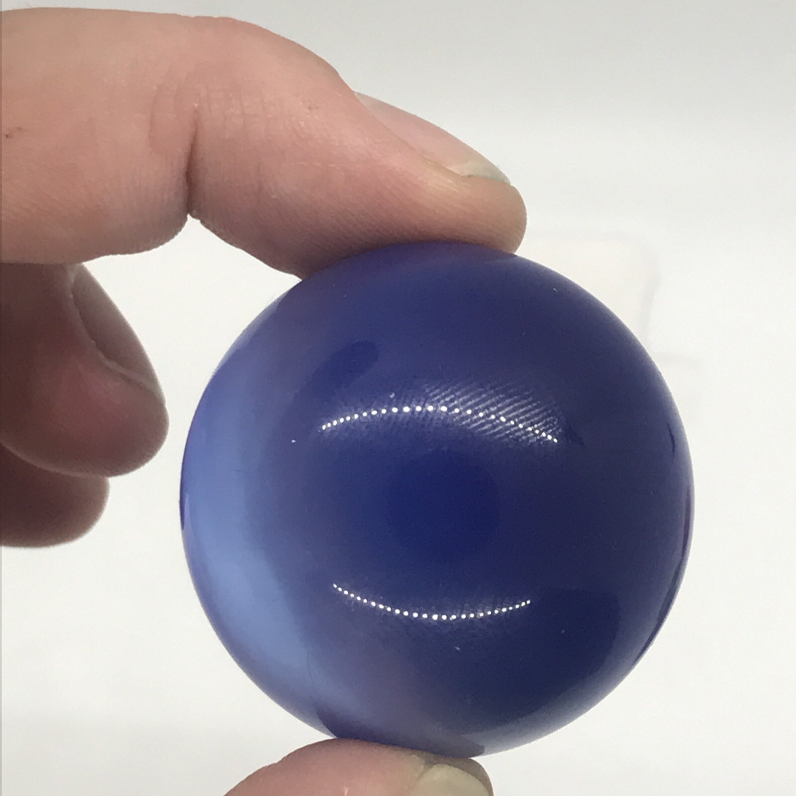 40mm Green Purple Blue Pink Nimbus Cat’s Eye Orb Fiber Optic Marble Lot Of 4