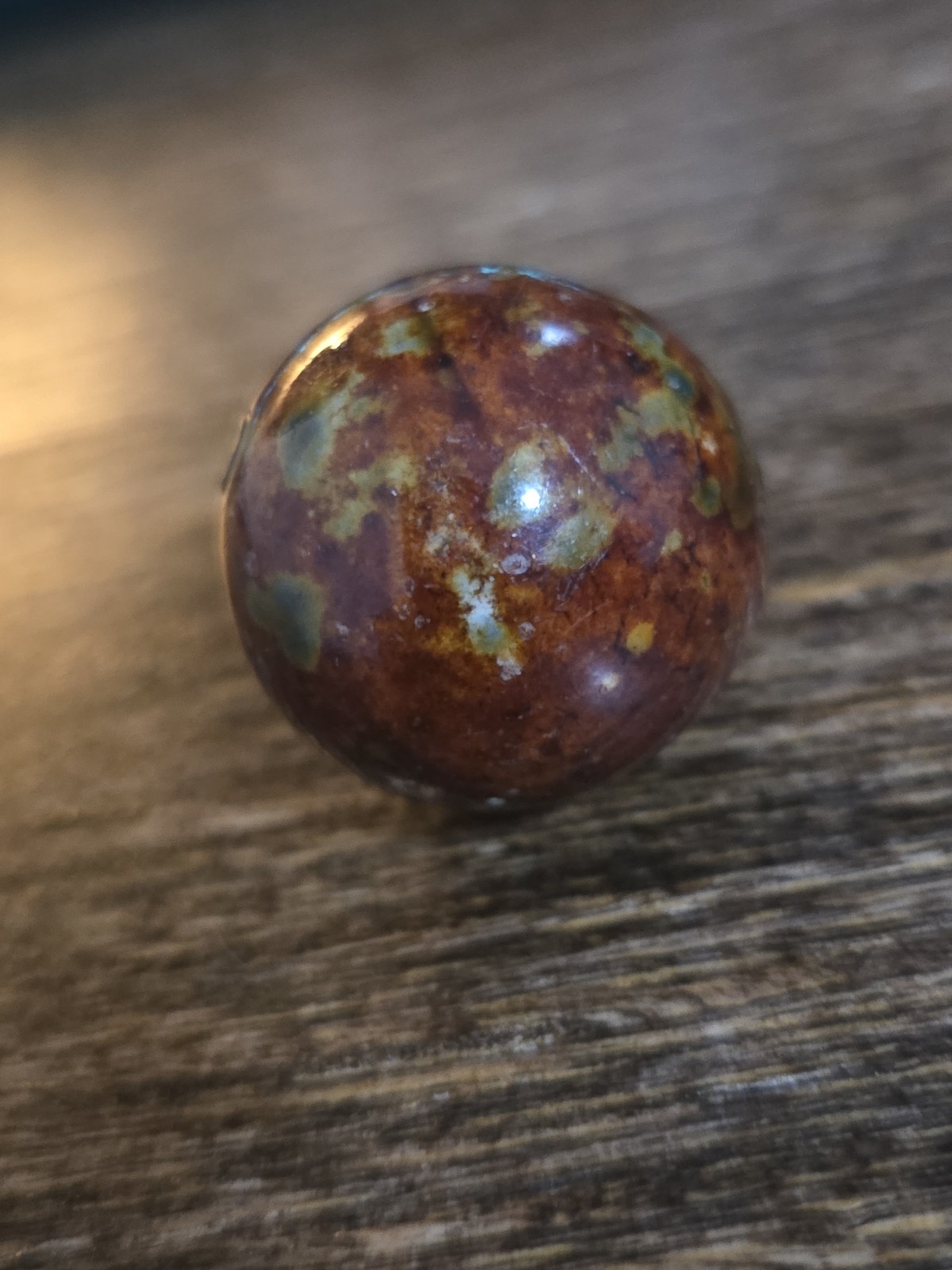 Antique Bennington Victorina era Clay Toy Marble .91 Inch