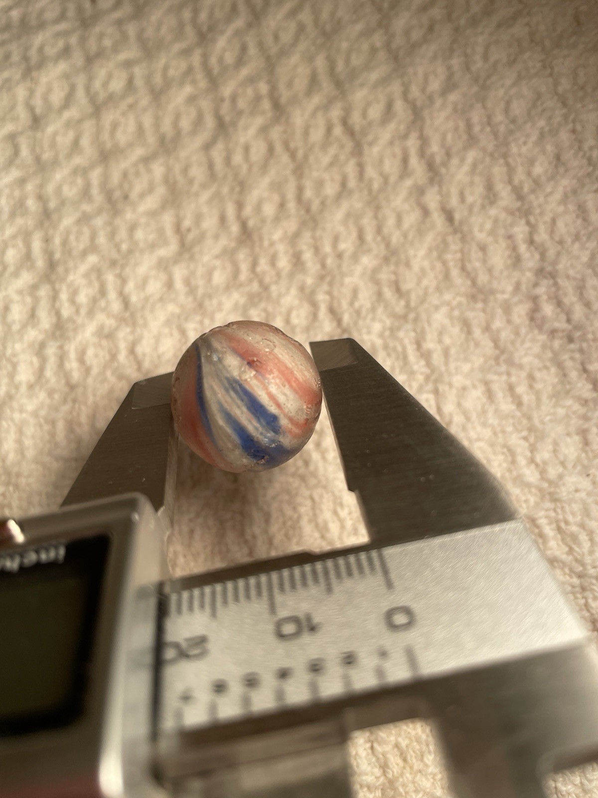 Vintage German Peppermint Swirl Marble 3/4 in – Please See Pics