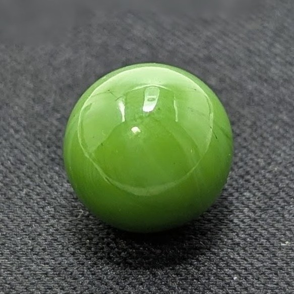 Christensen “CAC Transitional Jadite” Opaque Marble Wet Mint .48″ Peewee, 🟢