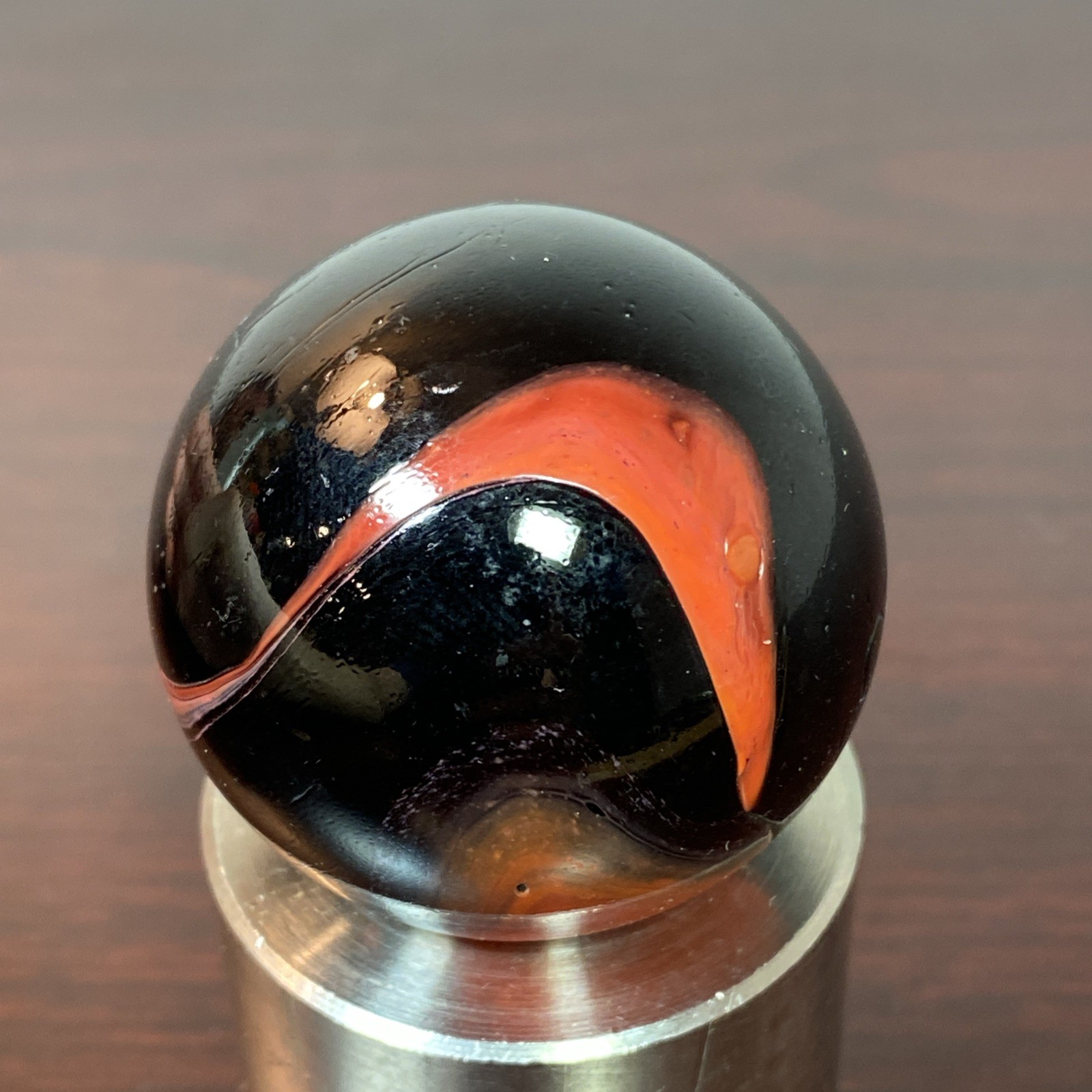 VACOR TWISTER 1.6” Electric Orange Black Boulder MEGA Mammoth Toe Breaker Marble