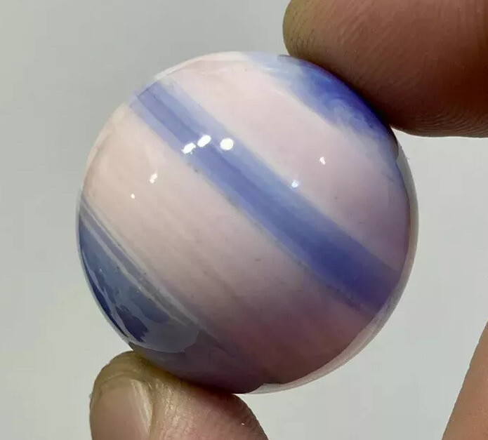 Glass Boro Marble Hand Made Art Purple And Pink Color Glass Marble