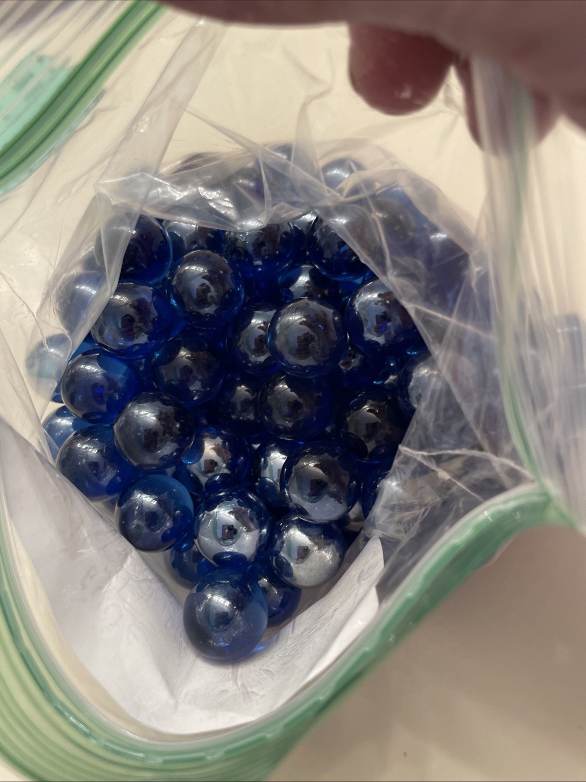 Dark Blue Glass Marble Lot – 1 Pound, 8 Ounces- Great Condition.