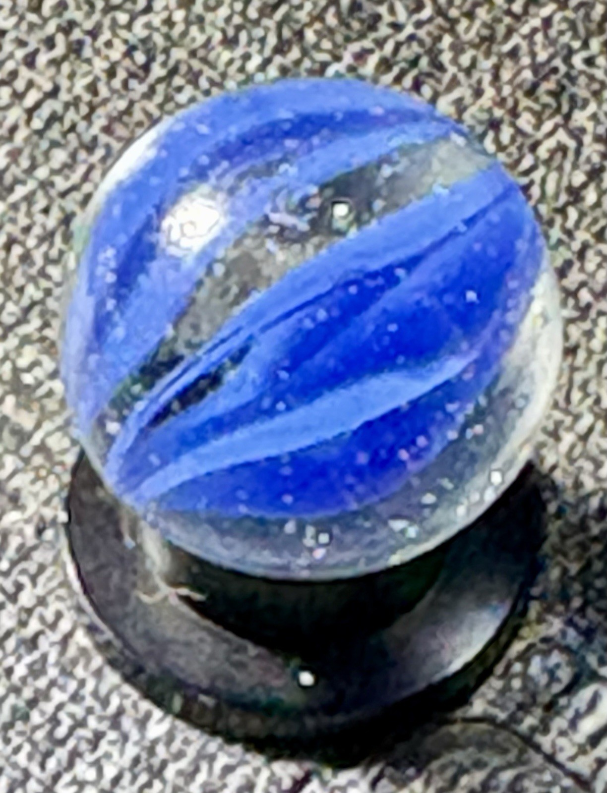 VTG Vitro Agate 6 Finger Caged Cats Eye Marble .62”tiny Chip See Pics