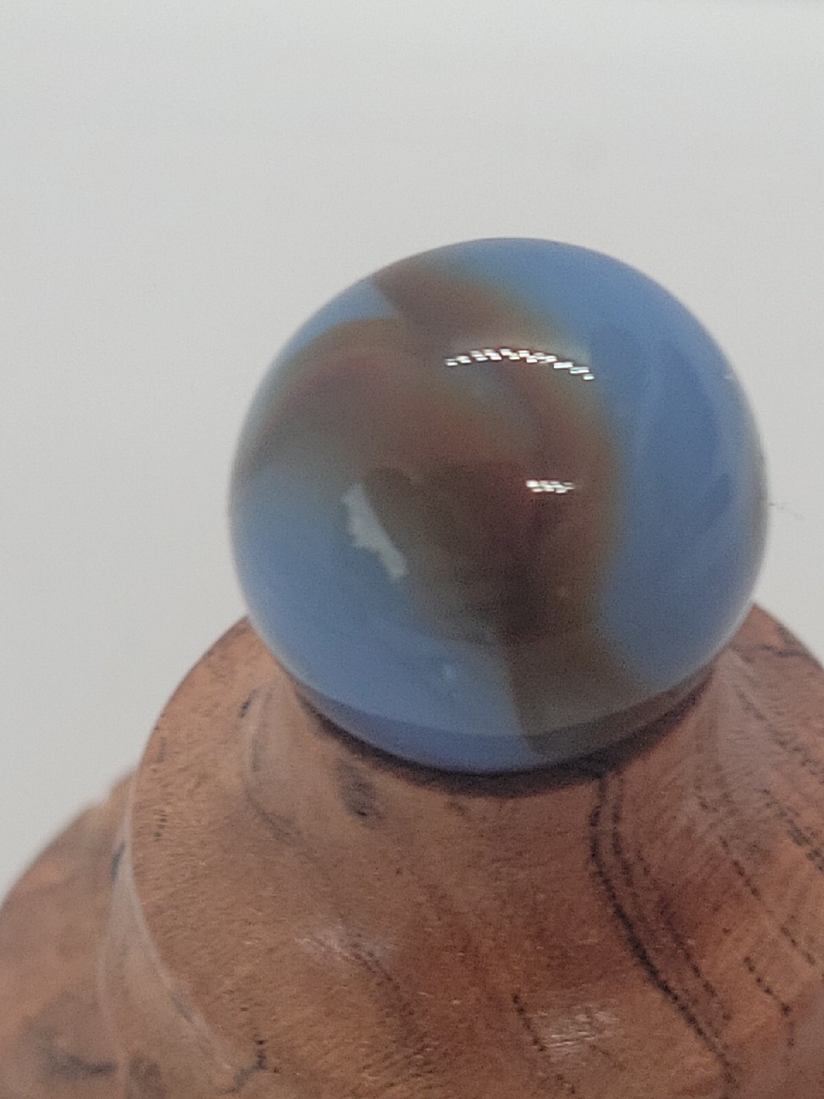 A15•Vintage Alley Agate Swirl “Ghost Swirl” ~ Near Mint 21/32″ VHTF