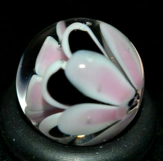 DENIZ DIVLELI GLASS MARBLE/.494″-STRIKING 15 PETAL PEEWEE-3 TIER FLOWER-5 PETALS