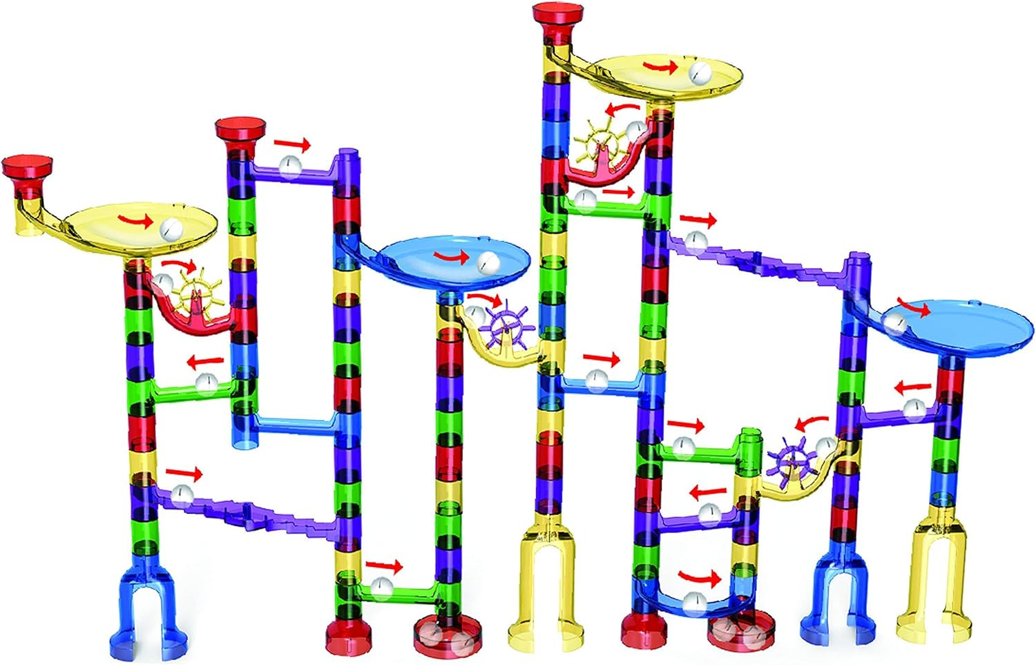 Marble Run – Marble Runs for Kids – 162 Piece plus Storage Tub | Construction To