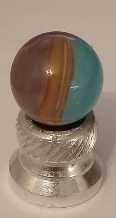 RARE Vitro Tiger Eye Tri-Lite TYPE 2 Transparent Base Purple Orange Blue .62 NM