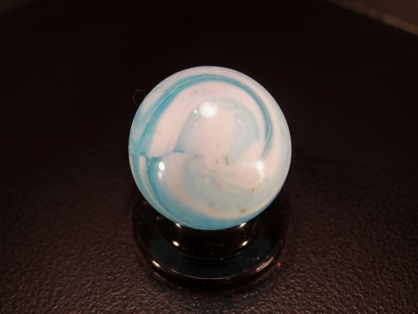 CHRISTENSEN AGATE AQUA BLUE Road & Tunnel Pattern w/ CUT LINE PATTERN
