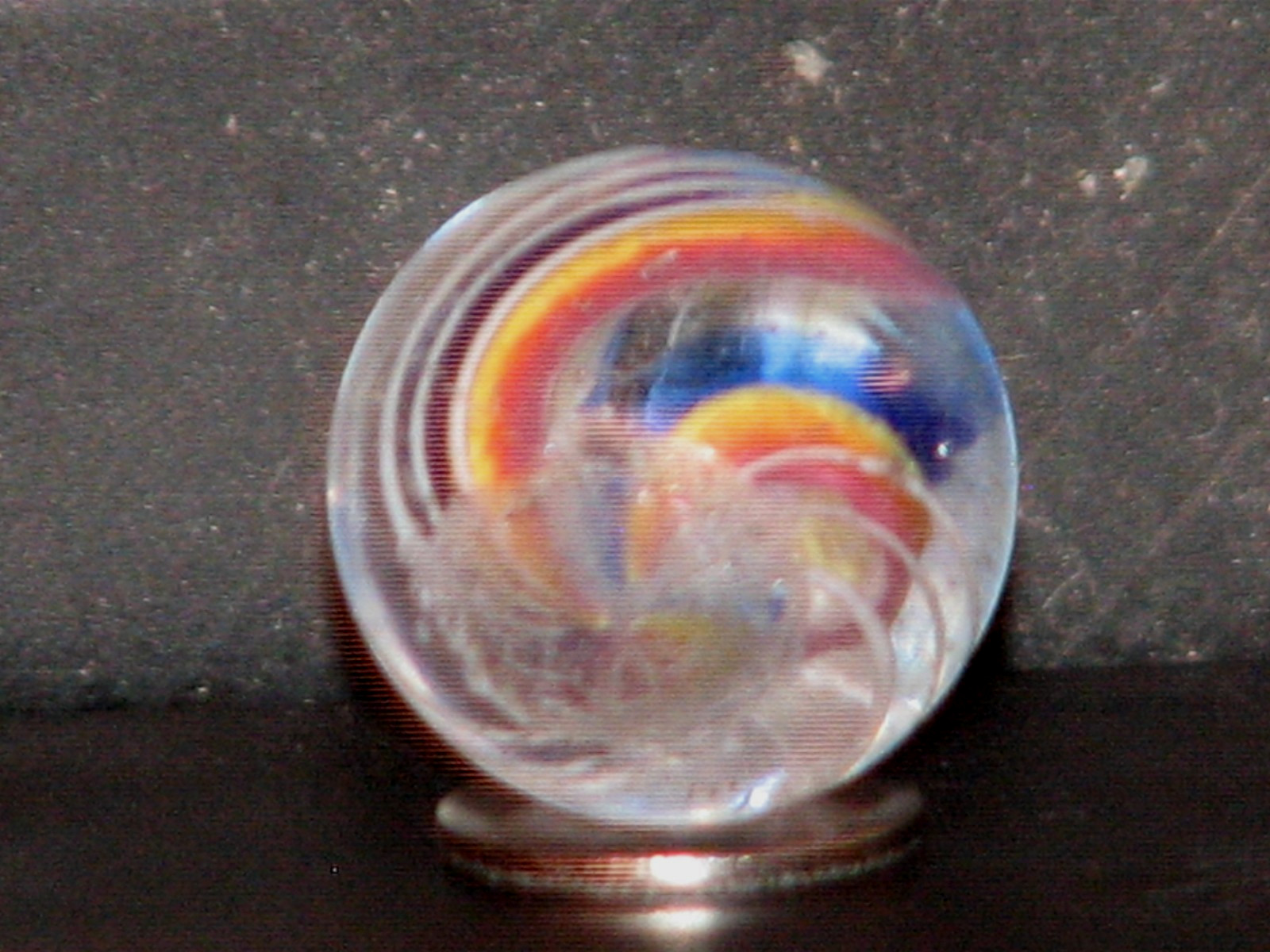 .525 inch dia. Antique German swirl marble