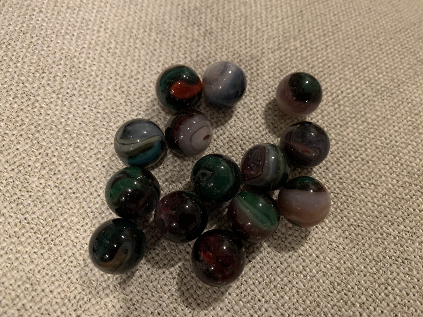 Lot of 10 Uranium/Cadmium Marbles 5/8