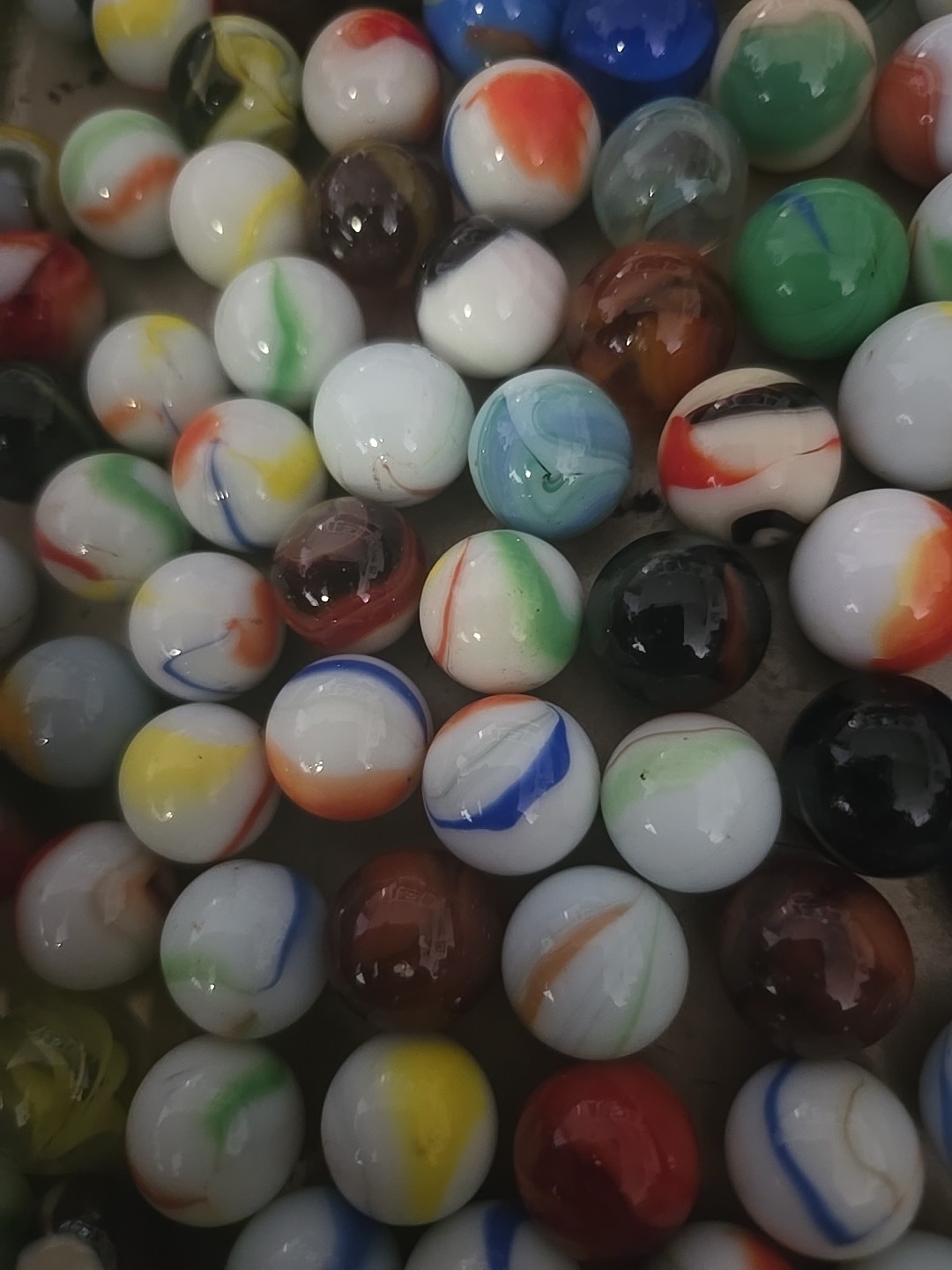 2 Ibs 12 Oz Assorted Vintage Glass Marbles – Lot 11