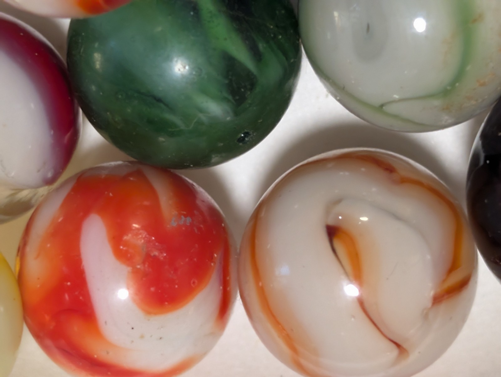 #9 Collectable Mint- Excellent Vintage Mixed Beautiful Marbles, 1930’S-1960’S