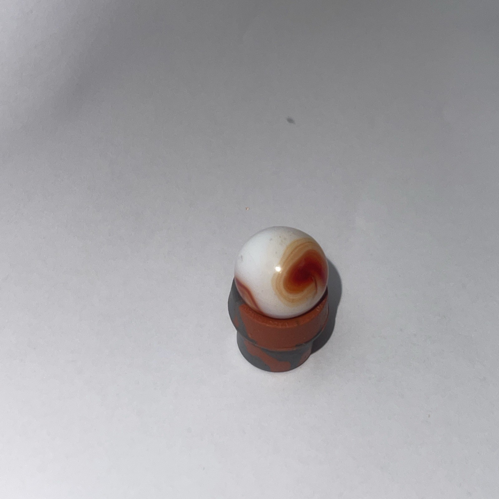 Peltier Glass Marble Co. Ketchup and Mustard Marble 1.0 Rare size