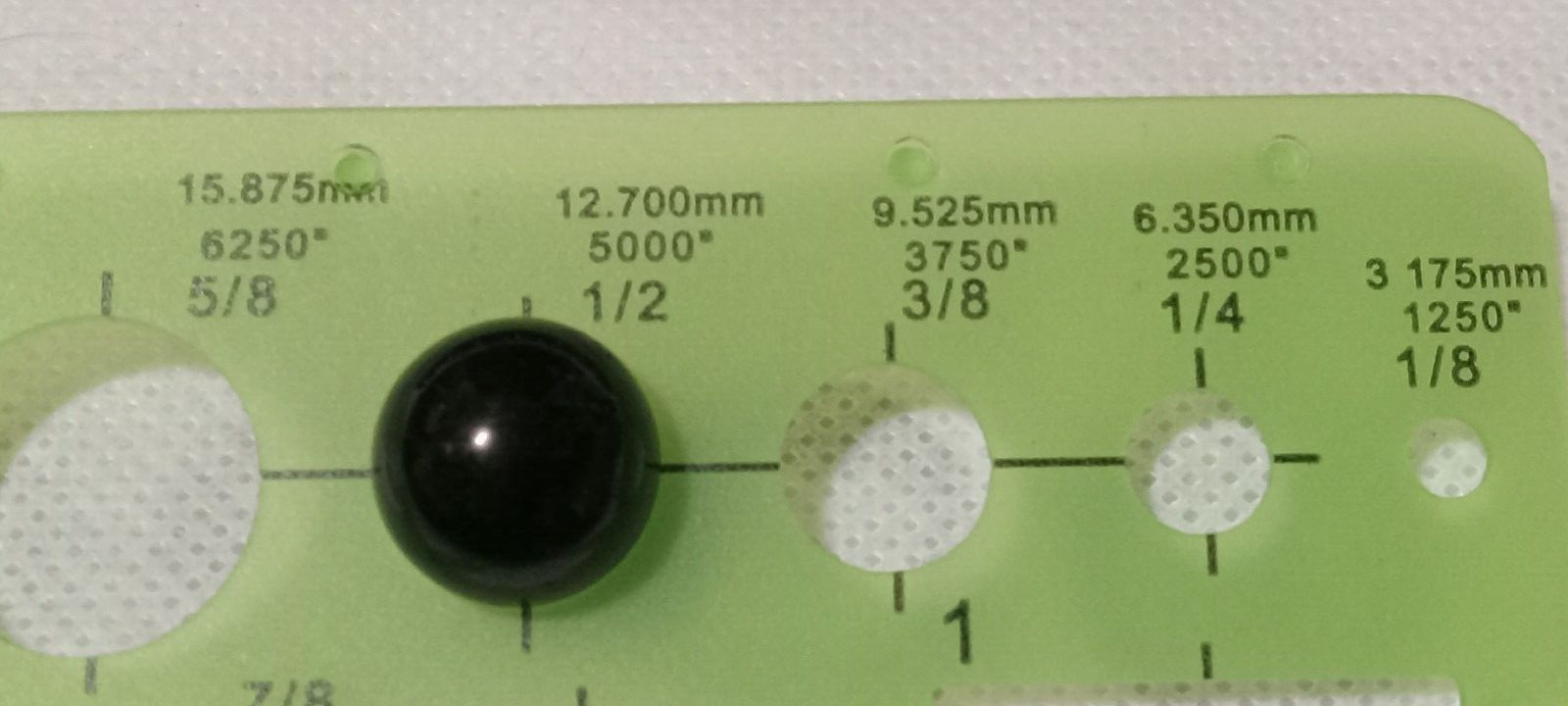 LOT of FIFTY (50) Solid BLACK MARBLES 13 mm