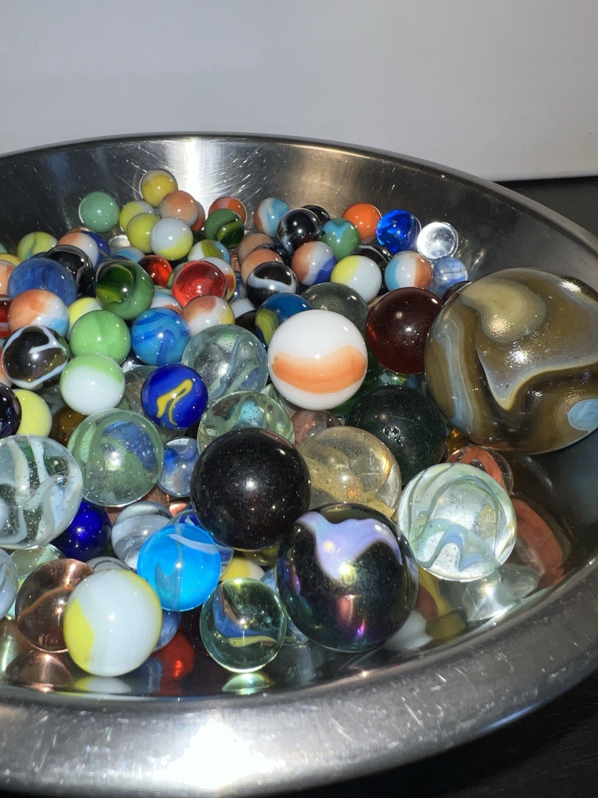 Vintage Lot Of 315 Marbles Different Makers Akro Peltier 4lbs