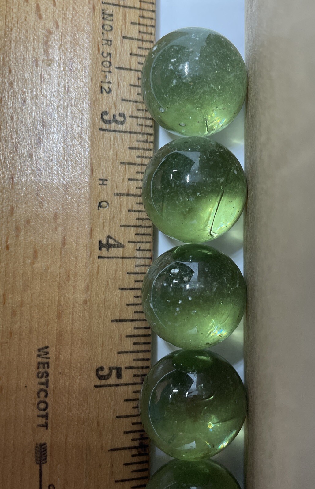 Vintage Bulk 3 Lb (117 pcs) 13/16” Glass Marbles Shooter Tumbler Aquarium Used