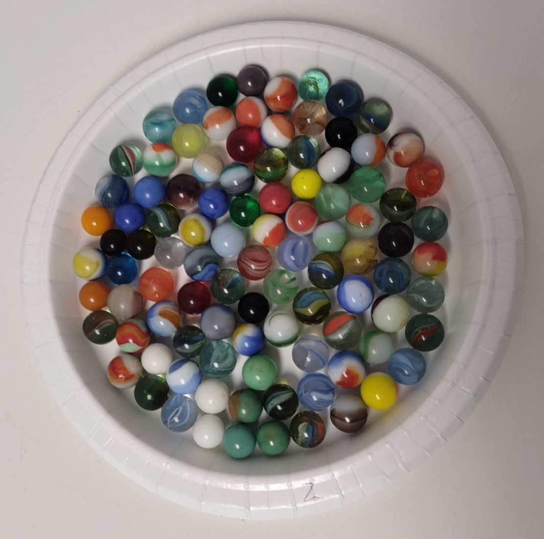 Vtg Marbles 87 in Assorted Lot Cat Eyes Multi Color Misc