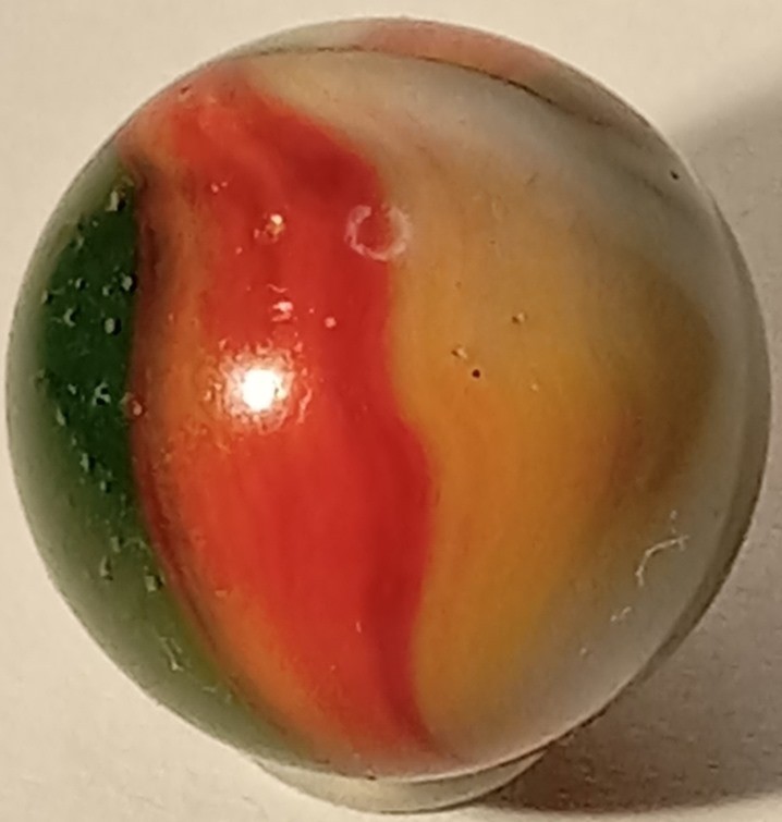 VINTAGE Vitro V Patch BRUSHED Marble Green Base .62 UV UNIQUE Wedding Cake White