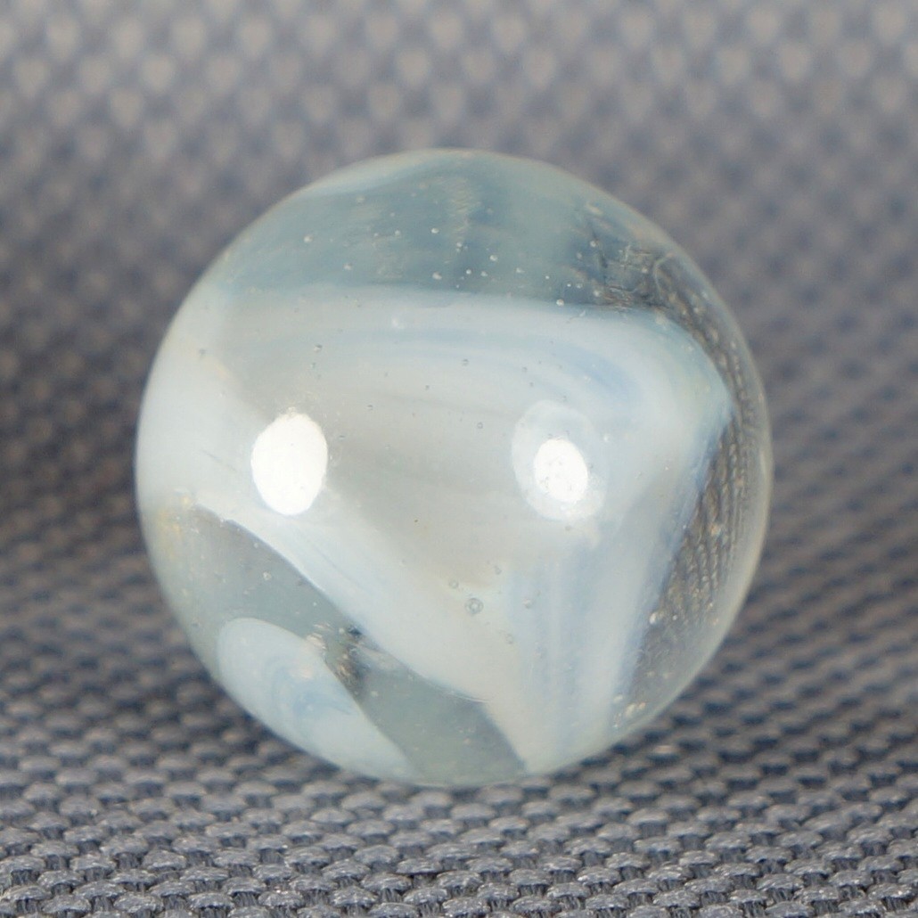 Vintage Marble: NM+ 19/32 West Virginia Clear White Swirl -One Killer Old Mib
