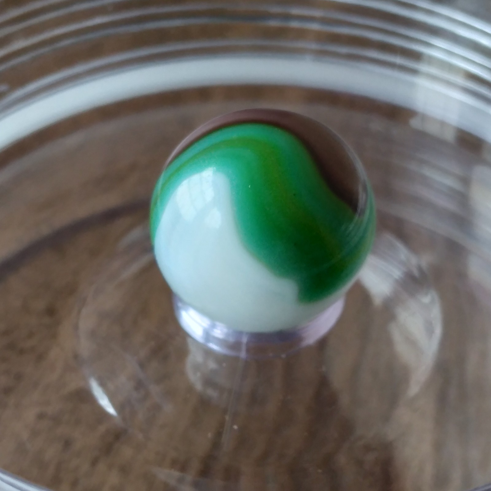 .61 Vitro Agate Tiger Eye Conqueror Wedding Cake White, Green Aventurine Marble