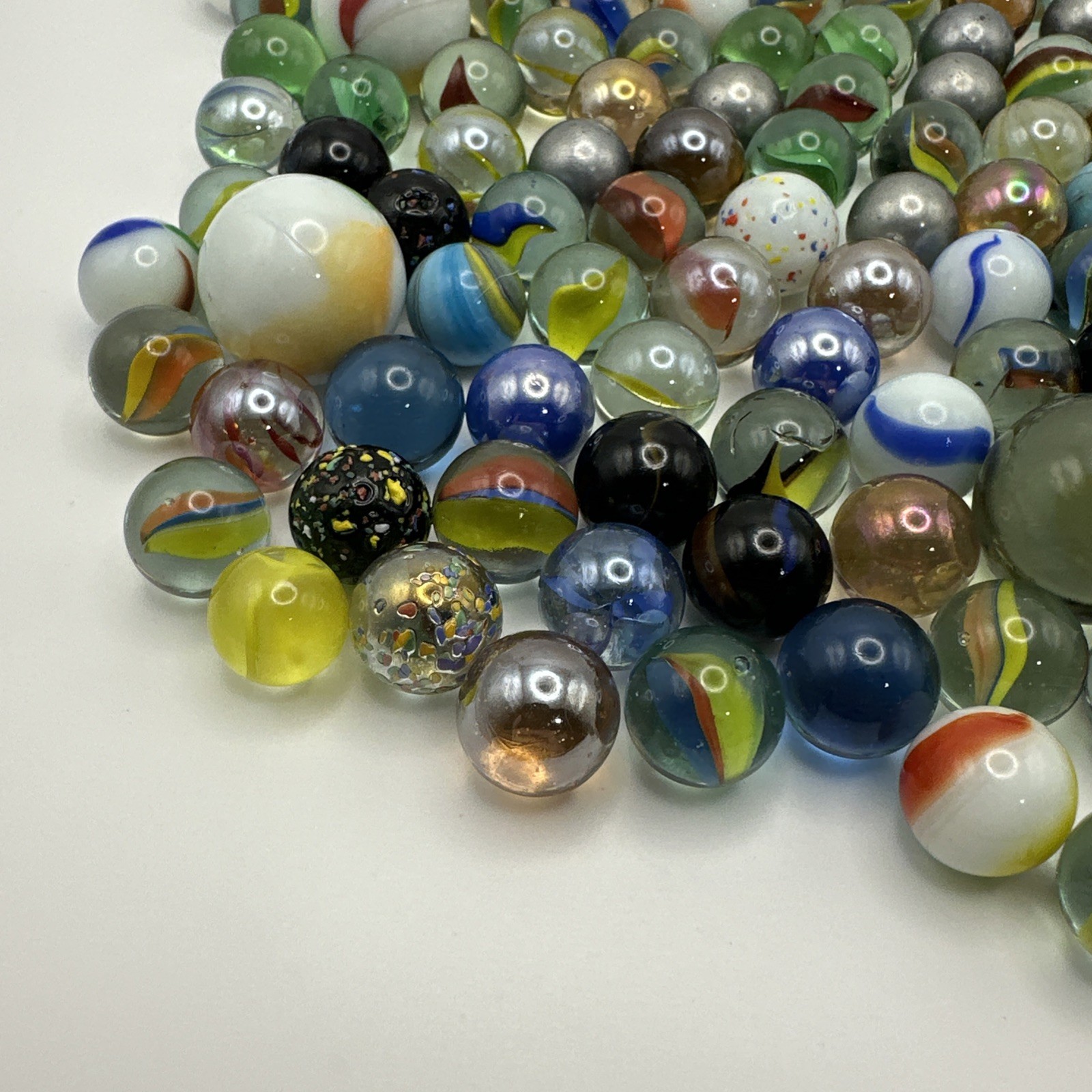 vintage marbles lot RARE COLORFUL ANTIQUE 2 Lb 15 Oz