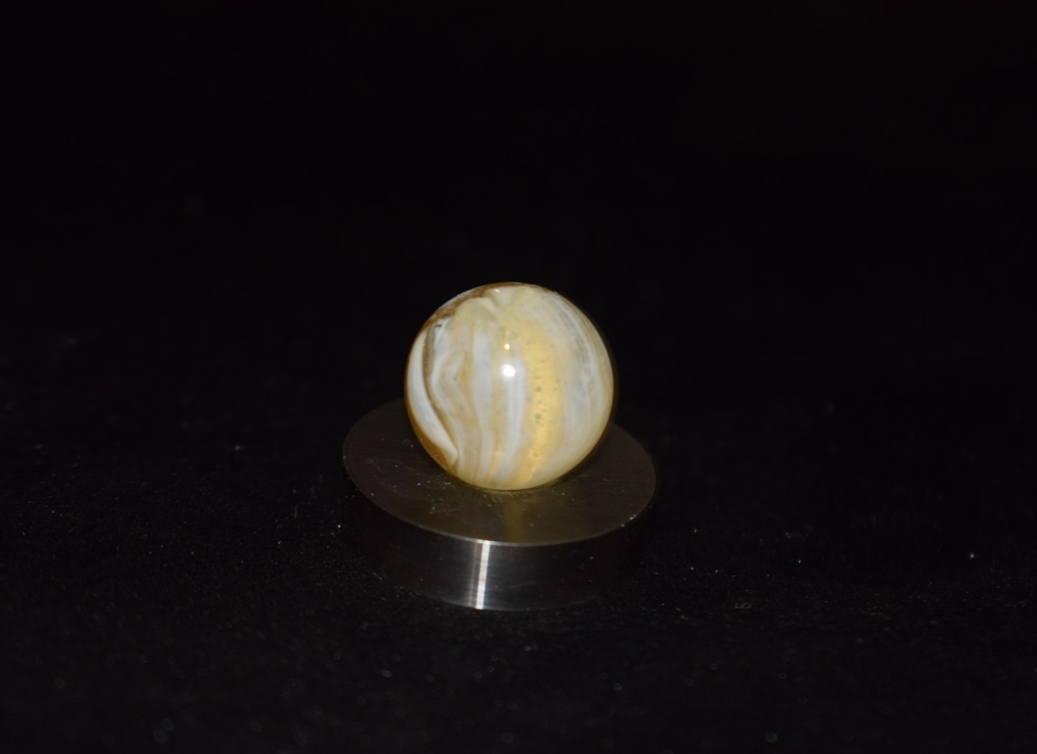 🐦➖⏩Vintage Master Marble brushed collectors marble size .656″=21/32″ MINT