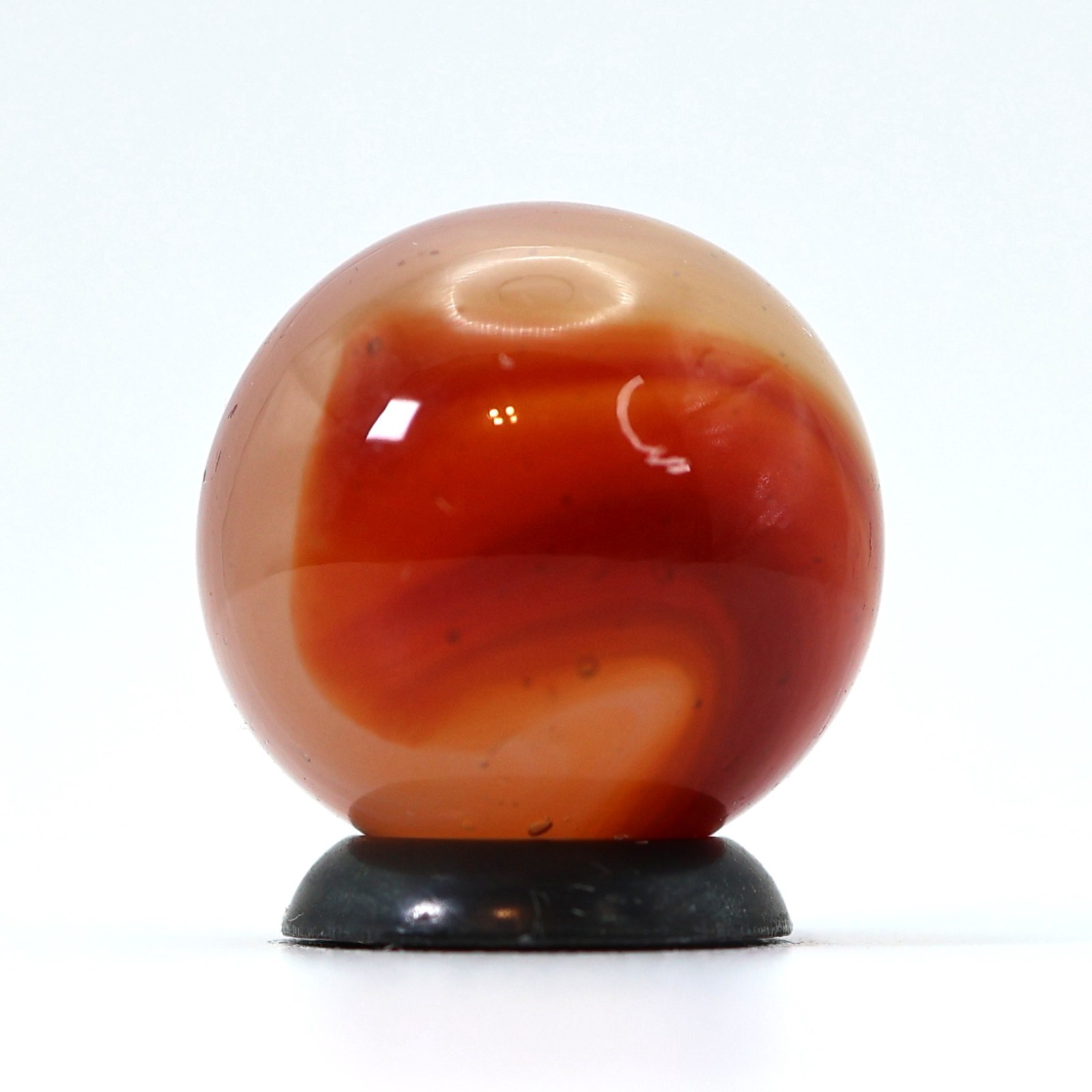 11/16″ Akro Agate Carnelian Marble Uranium NM+
