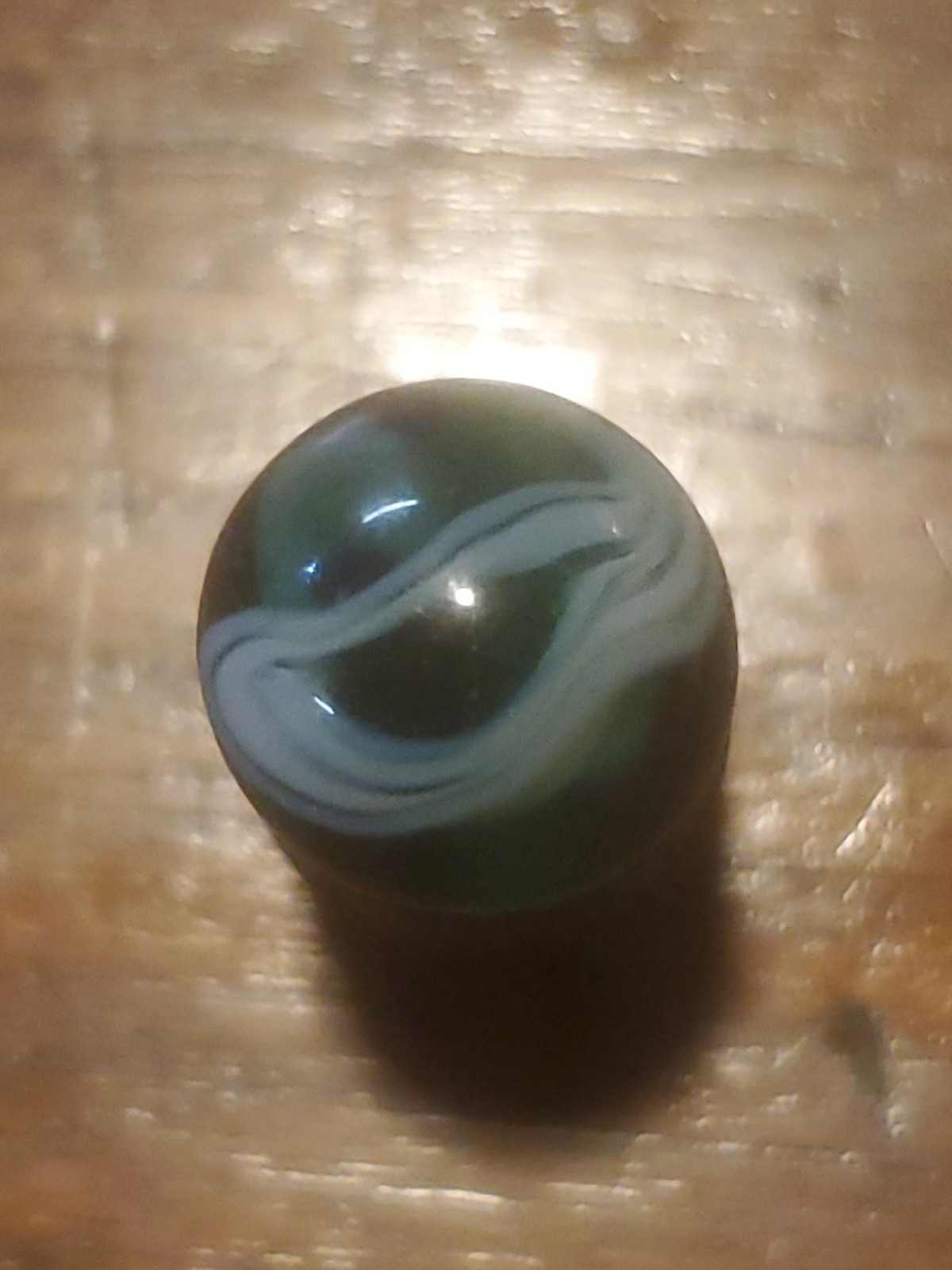 ‘C’s’ Vintage Christiansen Rare Glass Slag Swirl Type Marble ‘9’ 1930s #1111