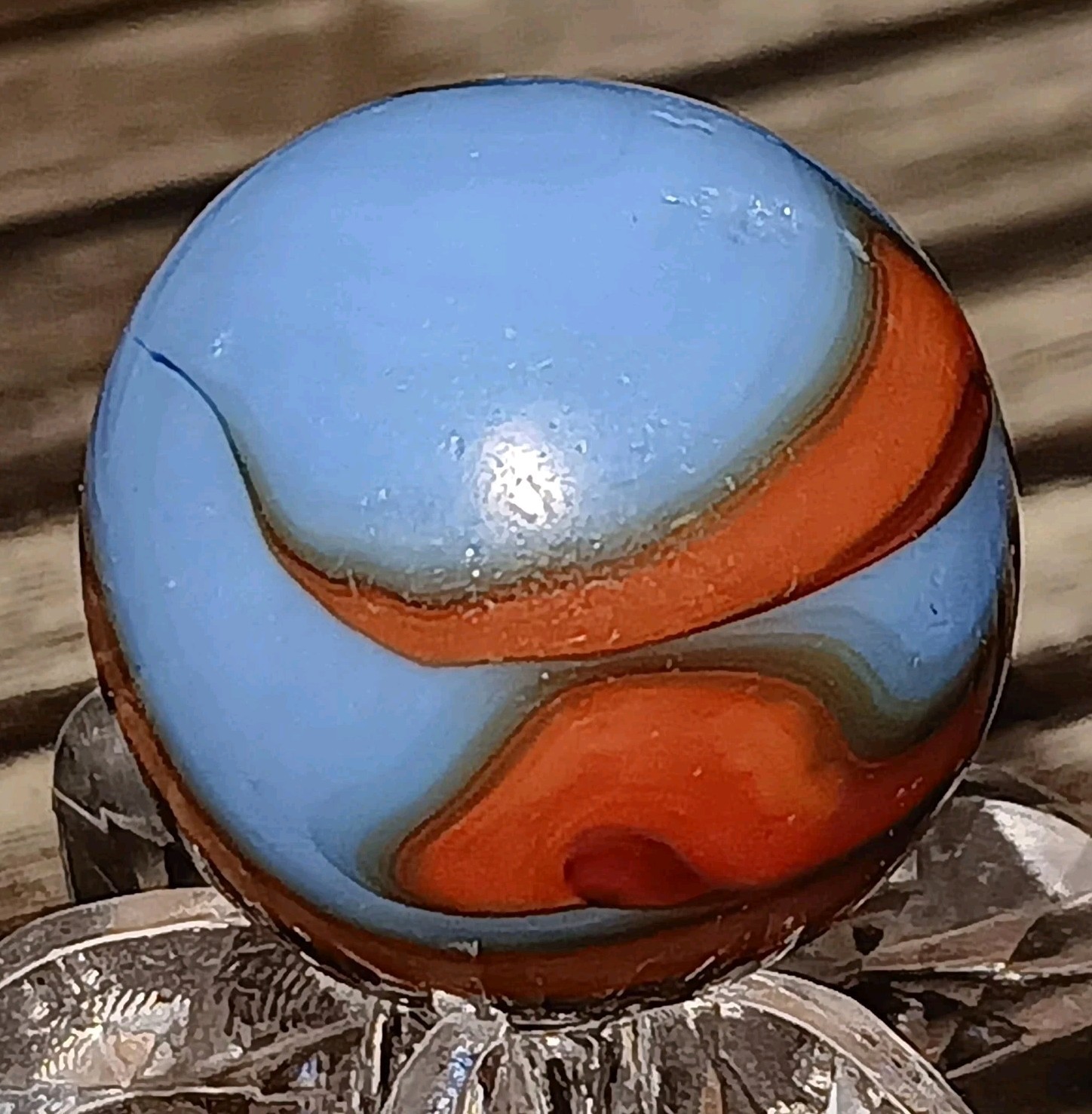 Christensen Agate Swirl Marble. .66″ Near Mint. Nice Pattern
