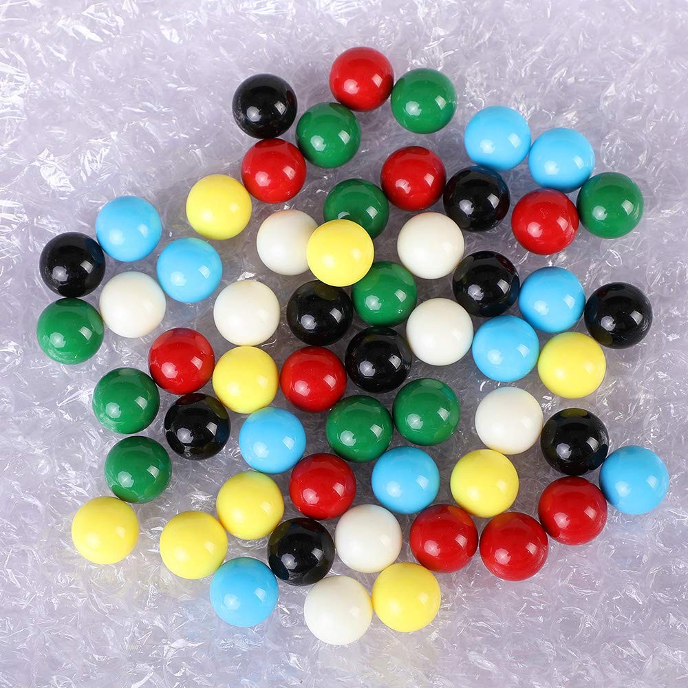 Game Replacement Marbles Balls,60pcs 9/16inch Acrylic Balls for Chinese Check…