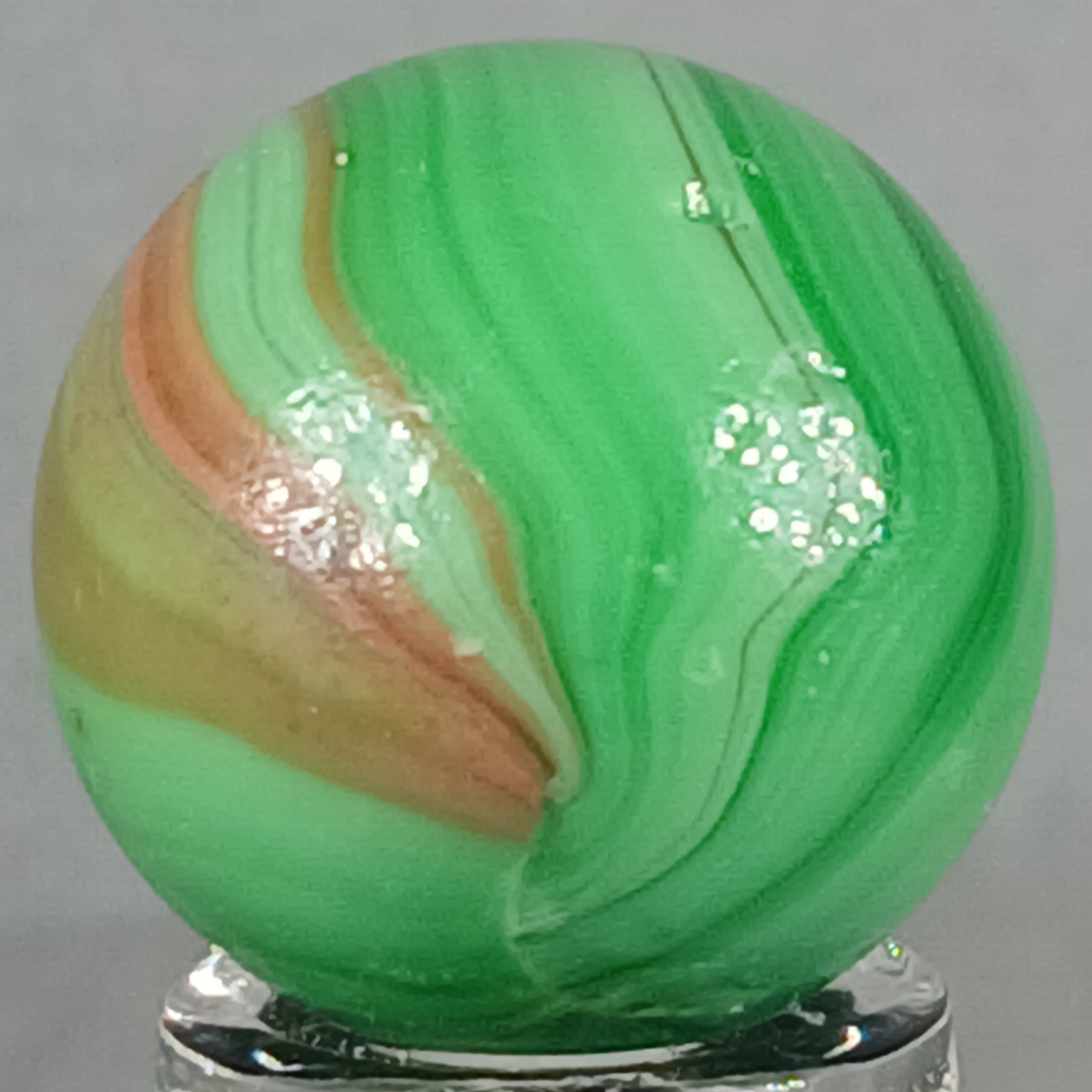 Vintage Imported Patch And Ribbon Marble .63 Inches Near-Mint Condition