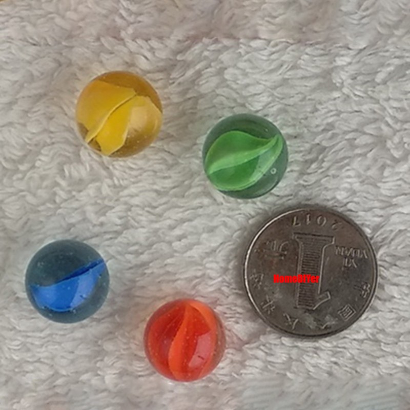 Colour Glass Marble Balls Traditional Vintage Classic Kids Toys Games Decoration