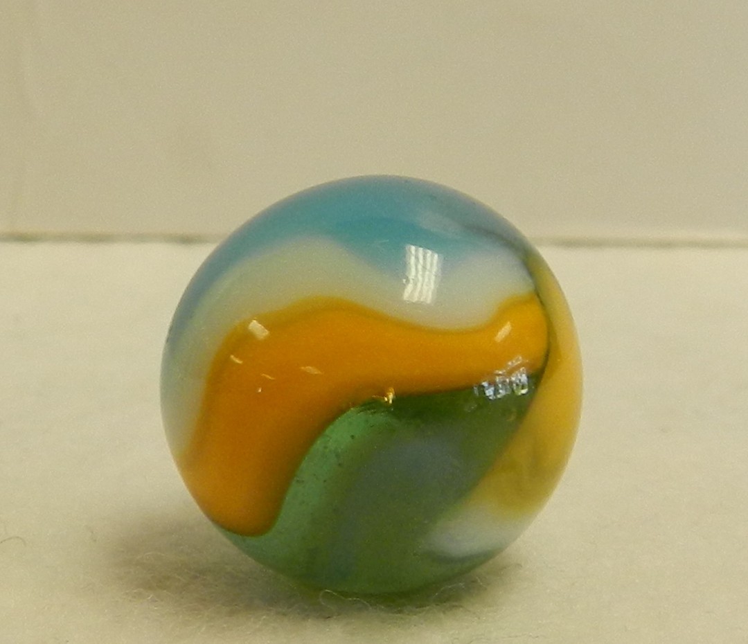 #21035m Beautiful Peltier Glass Swirl Marble .69 Inches NM
