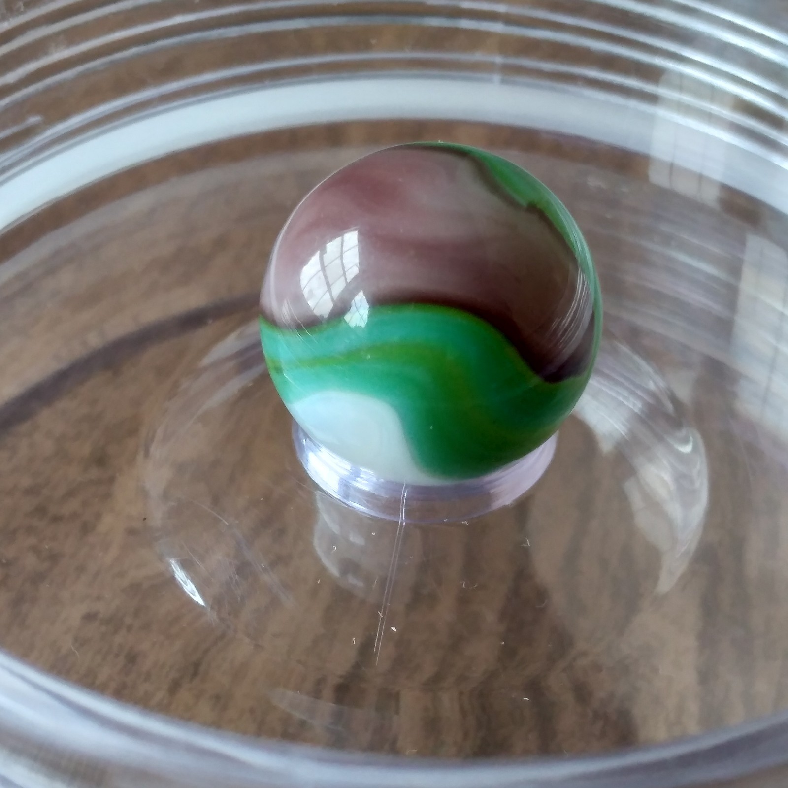 .61 Vitro Agate Tiger Eye Conqueror Wedding Cake White, Green Aventurine Marble