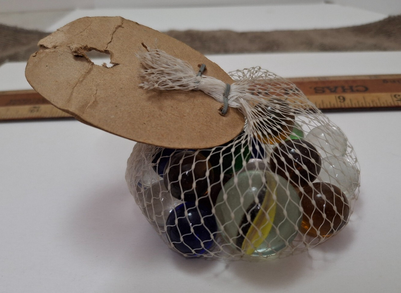 IMPERIAL (2) BAGS 24 MARBLES ea 1 SHOOTER NO.7921 RARE COLOR 6 VEIN SHOOTERS ’81