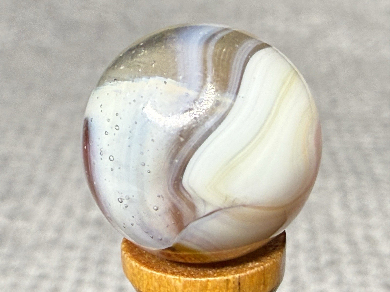 Vitro Agate Tri Lite Marble .63” Mint