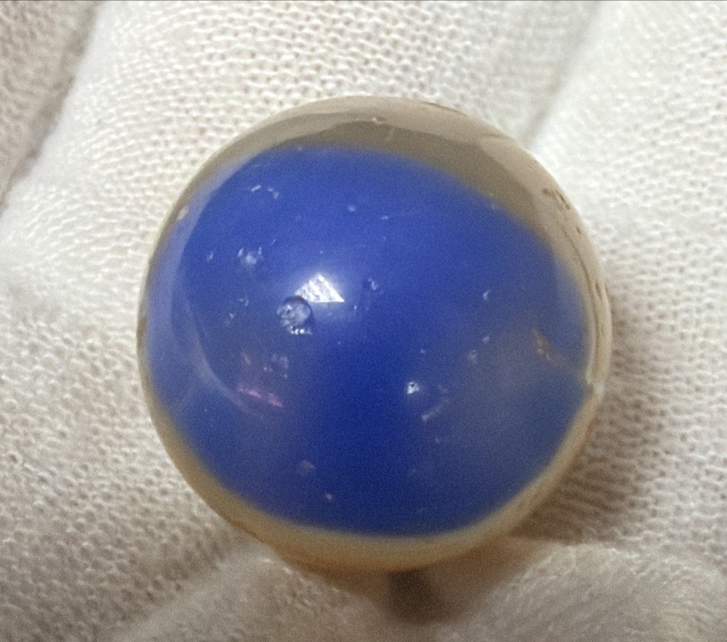 Old Lot of 6 Agate Christensen Peltier Vitro Art Glass Swirl Marbles As Is