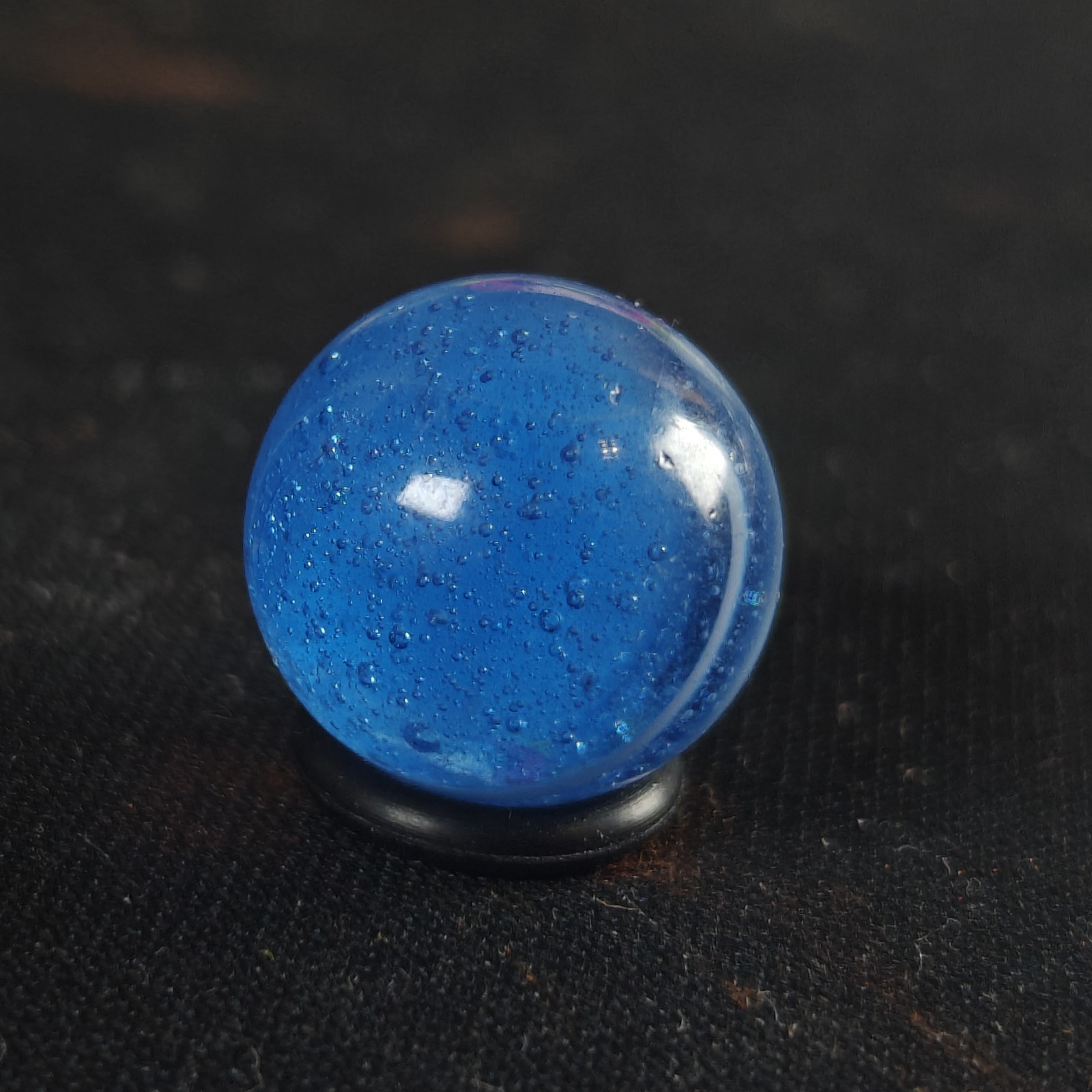 Vintage Marble – Kokomo Transparent Blue & White .61″