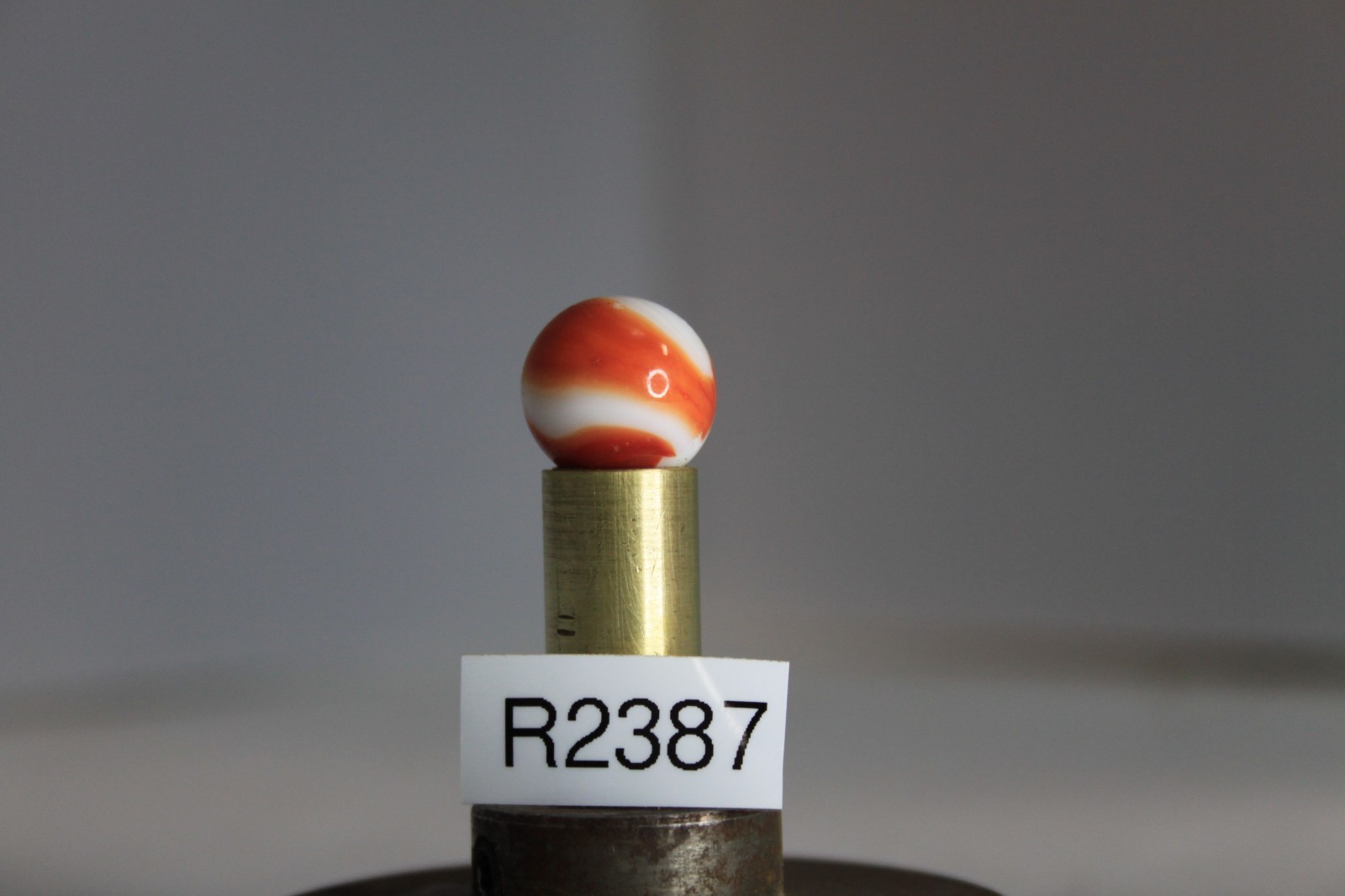 AKRO AGATE CORKSCREW GLASS MARBLE SPIRAL RED OPAQUE WHITE 5/8″ VINTAGE TARGET