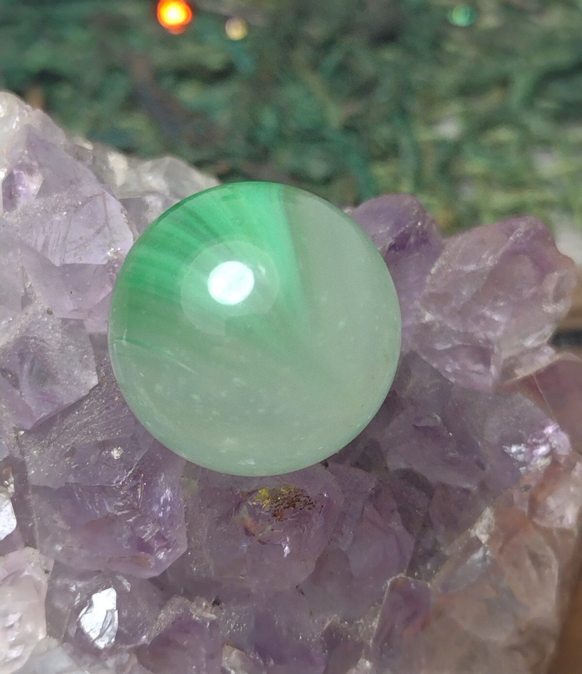 LIME Green Opalescent Cloudy SEEDY Kokomo or Master Glass Vintage Marbles .61″