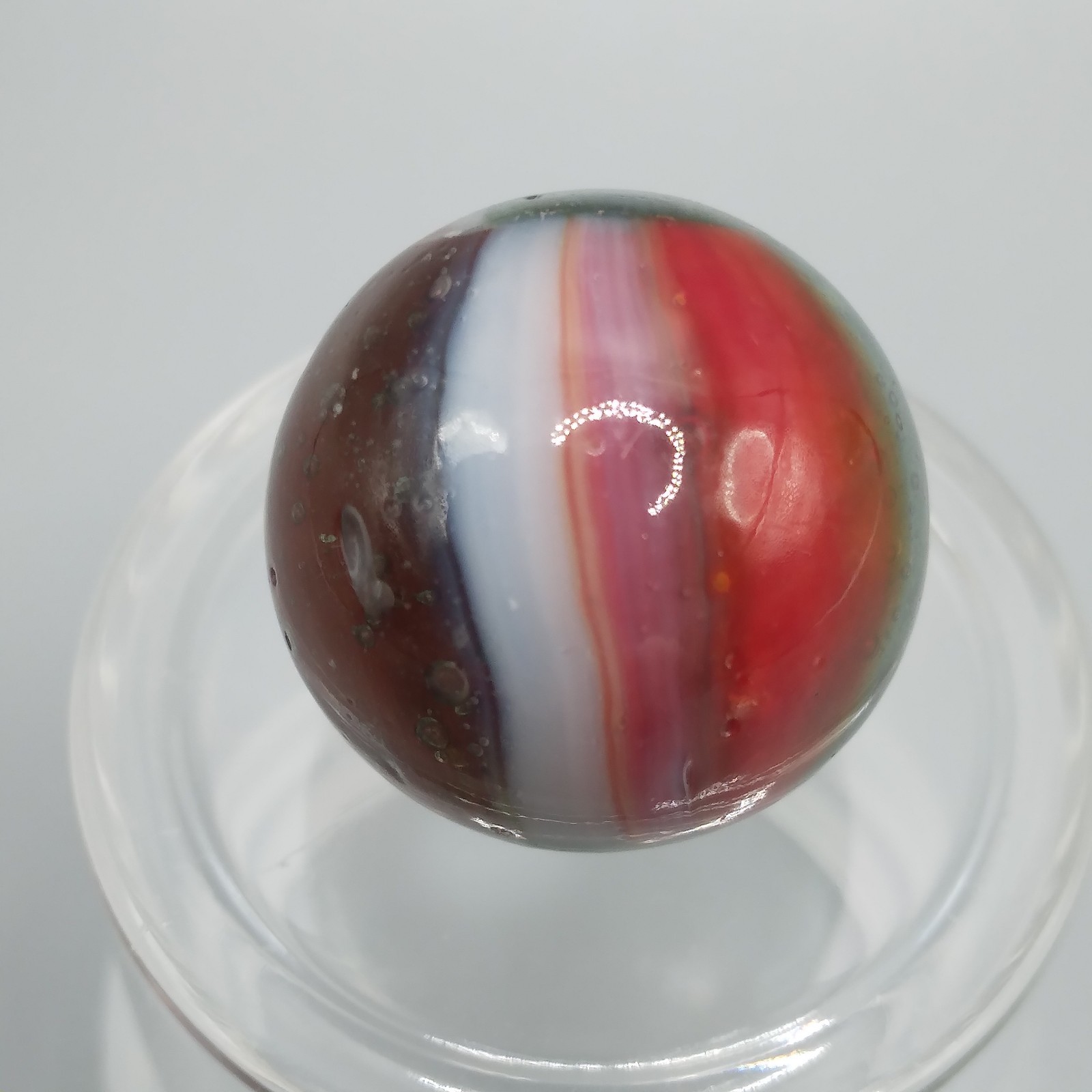 0.60″ Vintage Marble- Kokomo Peltier Vitro Marble King Akro – Quick List #Q37
