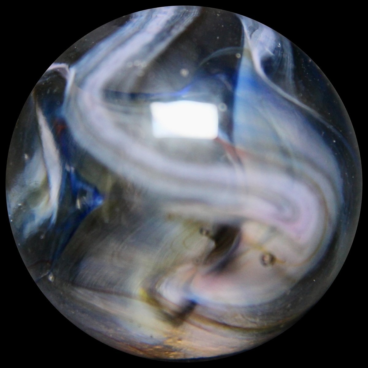 JABO ET Crystals Marble Collector Series: Radioactive Lavender & Blue Wirepull