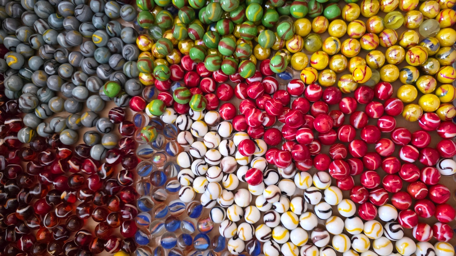HUGE Lot 6000 Marbles 3k Vintage JABO Classics & 3k Vacor Mega Marbles Free Ship