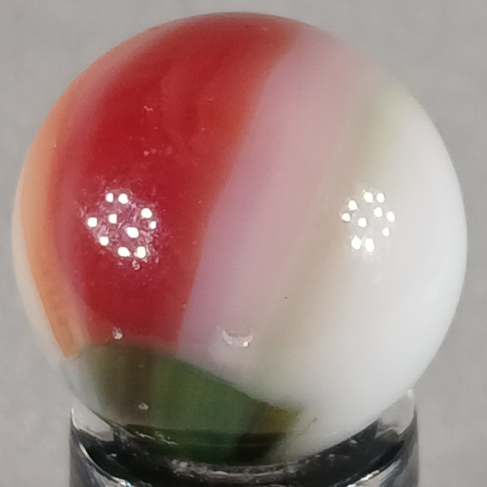Vintage Vitro Tri-Lite Marble .61 Inches Near-Mint Condition Combined Shipping